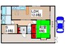 五香南二丁目貸家 1LDK+Sの間取り