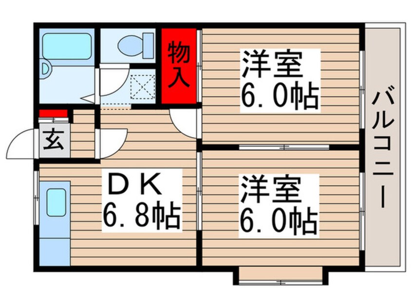 間取図 ドミ－ルＫ