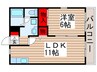 ネクスト 1LDKの間取り