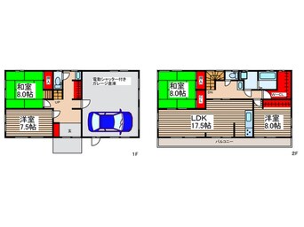 間取図 仮）川越市岸町２丁目貸家