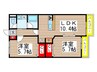 ロッサ３ 2LDKの間取り