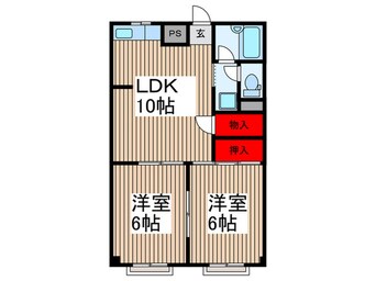 間取図 スタ－ハイツ