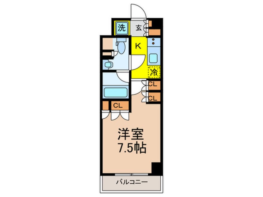間取図 ルクレ西池袋（１０５）