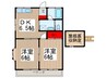 グリーンフィールドⅠ 2DKの間取り