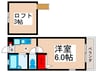 ローズハイツ 1Kの間取り
