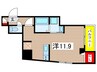 BRIGHT FUTURE 東大島 1Rの間取り