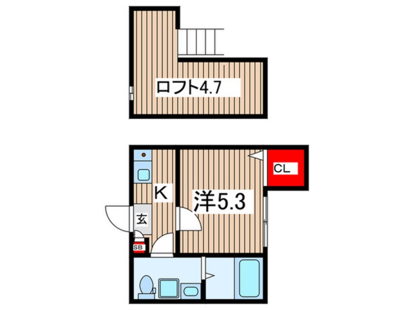 間取図 ルシエル北小岩