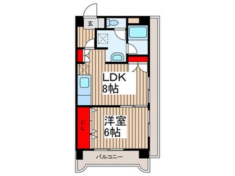 間取図 キャピタル新越谷