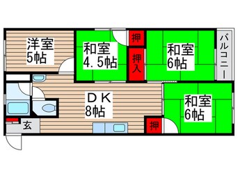 間取図 小金原第５コーポラス（310)