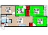 小金原第５コーポラス（310) 4DKの間取り