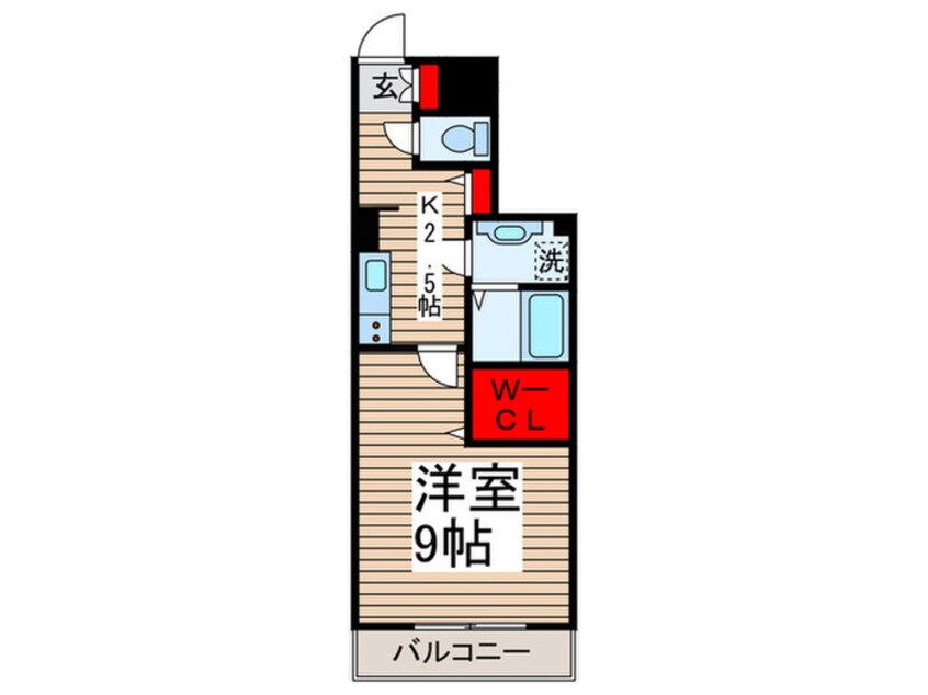 間取図 D-roomエクウス