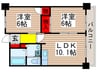 ＰＫマンション 2LDKの間取り
