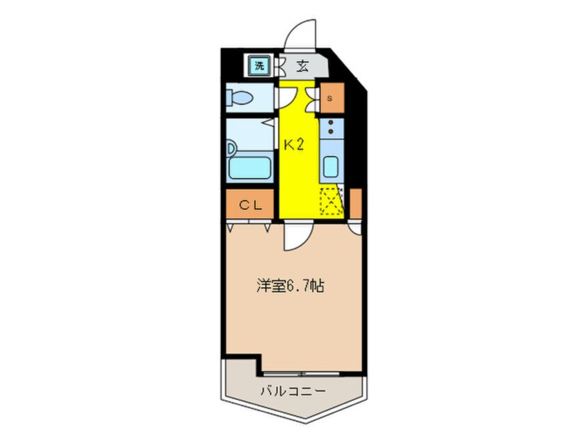 間取図 ｴｽｺ-ﾄﾉｳﾞｪﾙ代々木公園（201）