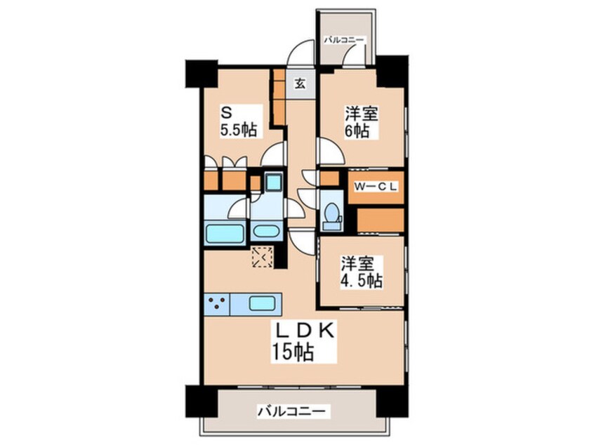 間取図 LIGHTTERRACE新宿御苑