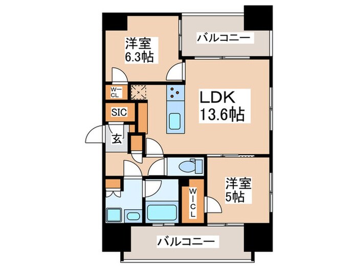 間取り図 LIGHTTERRACE新宿御苑