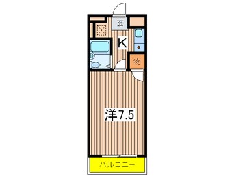間取図 ＣＩＴＹ　ＣＯＳＭＯ小仲台