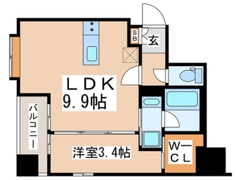 間取図 リバーレ東新宿