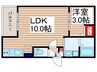 仮)砂新田新築AP　Ⅰ 1LDKの間取り