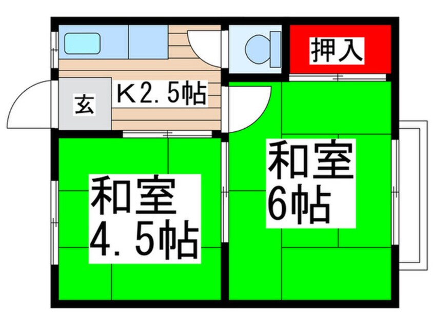 間取図 白田荘