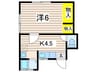 田戸台アパート 1Kの間取り