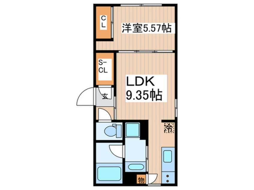 間取図 ドムフォレント明大前