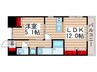 マロンドセブン四番館 1LDKの間取り