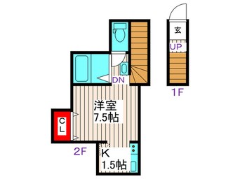 間取図 ラヴィエベール小岩