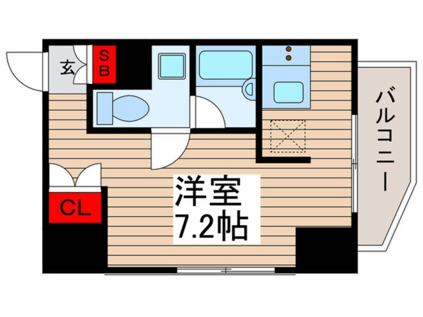 間取図 セジョリ北千住ノワール(501)