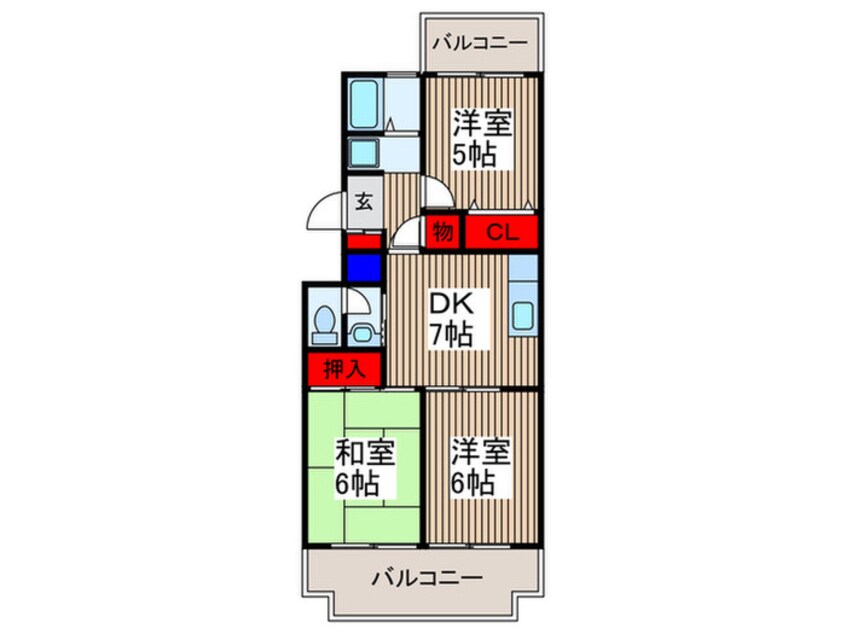 間取図 ルネッサンス１号館