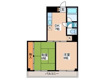 間取図 関東ﾊﾞｽ小滝橋第3マンション