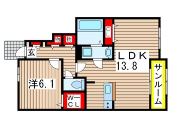 間取図 アール　ブリーゼB