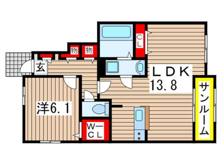 間取図 アール　ブリーゼB