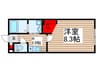 プレステージ 1Kの間取り