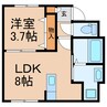 ラポール 1LDKの間取り