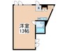 サンテリア千駄ヶ谷 1Rの間取り