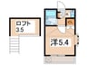 スリージェ桜ヶ丘Ⅰ 1Kの間取り