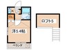 スリージェ桜ヶ丘Ⅰ 1Kの間取り