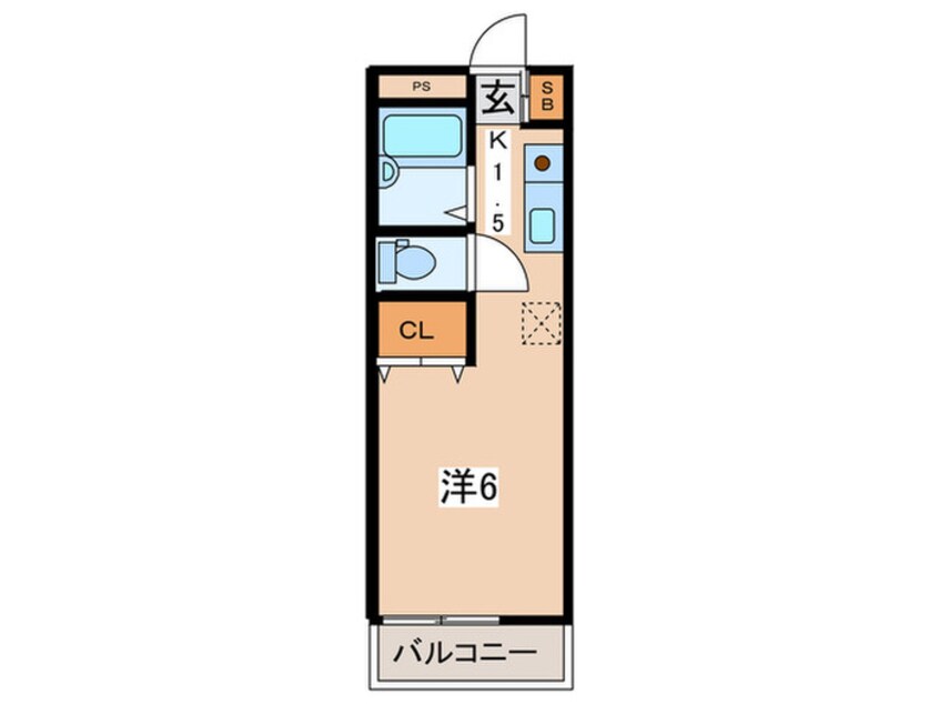 間取図 エステ－ト三ツ沢