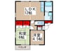 エクセル千間台 2LDKの間取り