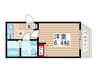 ファーストステージ門前仲町 1Kの間取り