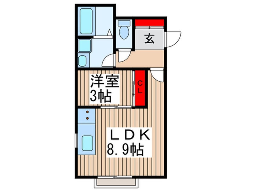間取図 プリエレーヴⅡ