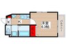 レジデンス関町北A棟 1Kの間取り