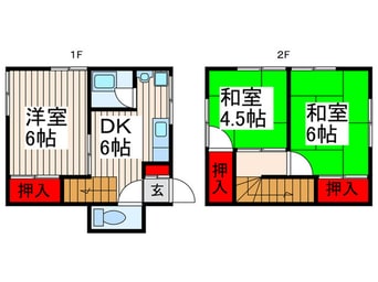 間取図 エコーハウス貸家