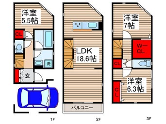 間取図 Kolet新柴又#04