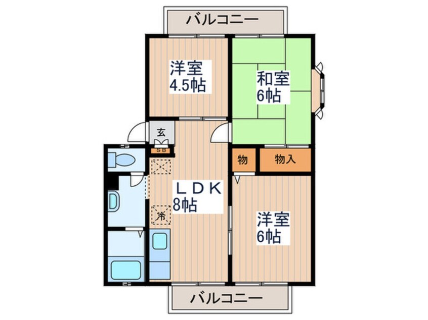 間取図 ハイツ橘