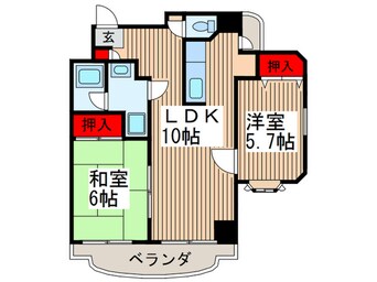 間取図 リバ－サイド越谷