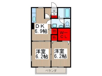 間取図 コンフォ－ト南大塚