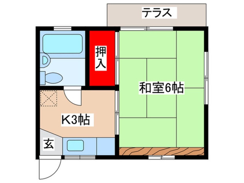 間取図 ＴＲハイツ国立