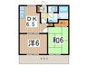 エスアイメゾン 2DKの間取り