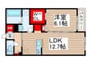 Ｙ・ノヴェルＢ棟 1LDKの間取り
